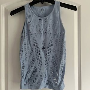 Alo Yoga blue tank size Medium